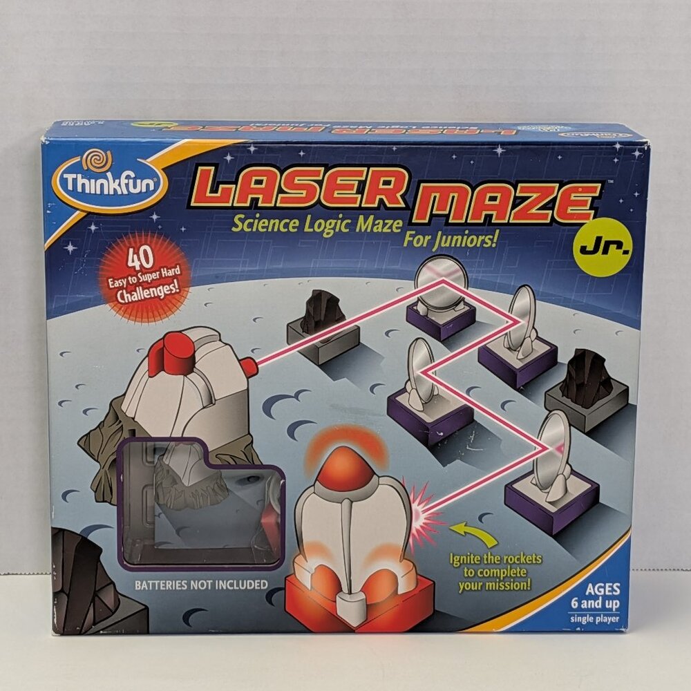 ThinkFun Laser Maze Jr Board Game Science Logic Juniors Complete Tested Working